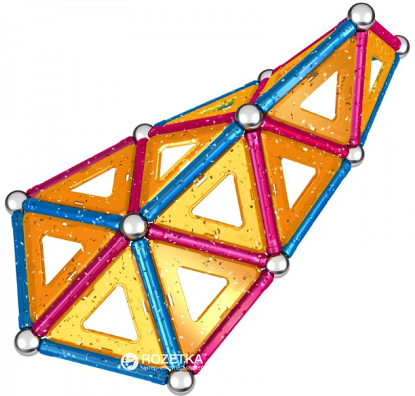 

Магнитный конструктор Geomag Color Glitter 68 деталей PF.527.533.00 (0871772005339)