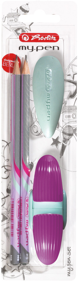 

Набор для черчения Herlitz My Pen Girl 4 предмета Фиолетово-мятный (11331337G)