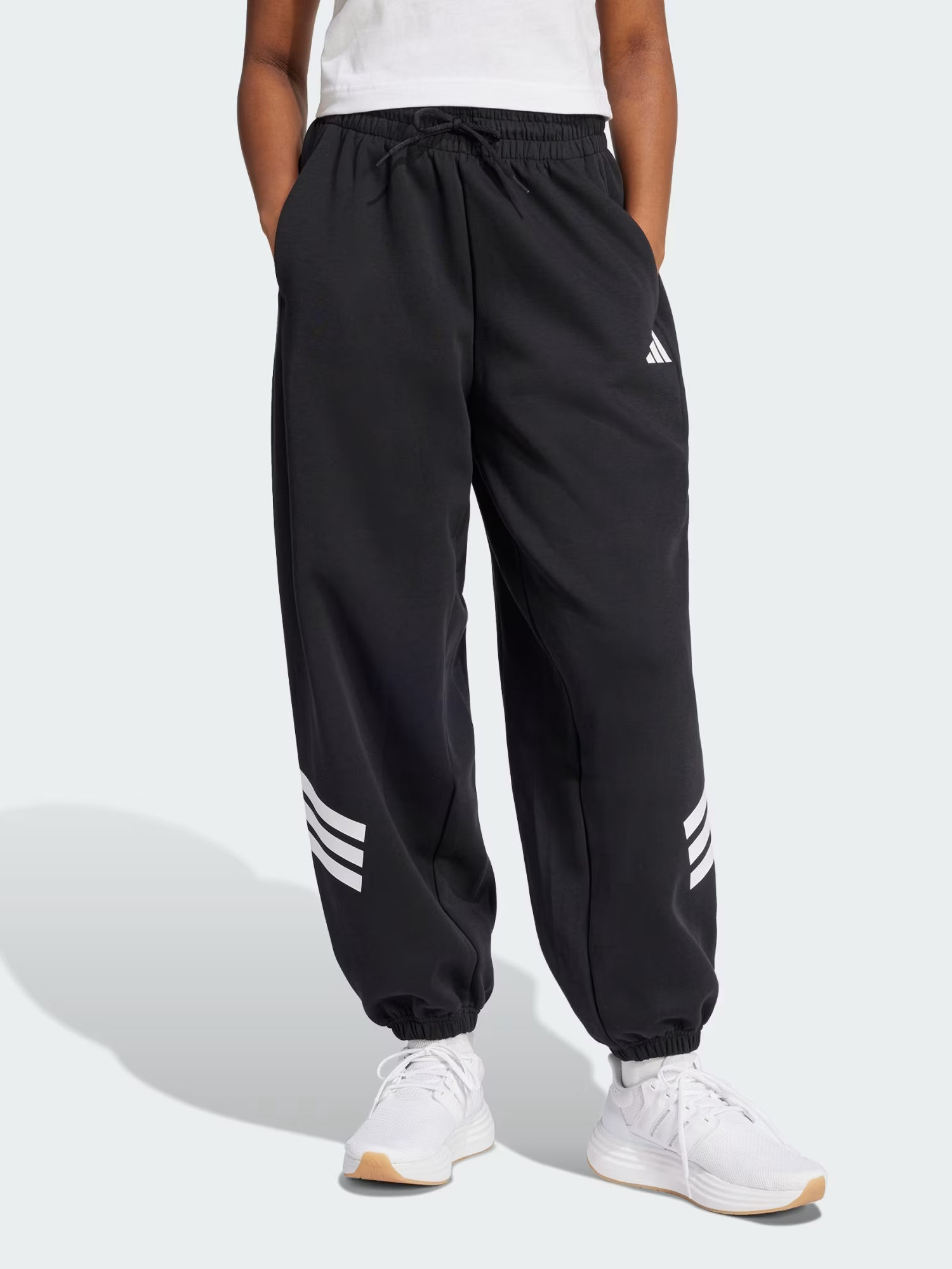 Акція на Спортивні штани жіночі Adidas W Fi 3S Para Pt JE0141 2XL Black від Rozetka