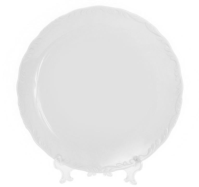 

Набор 4 фарфоровые обеденные тарелки White Prince 20см (белый фарфор) Bona BD-558-504