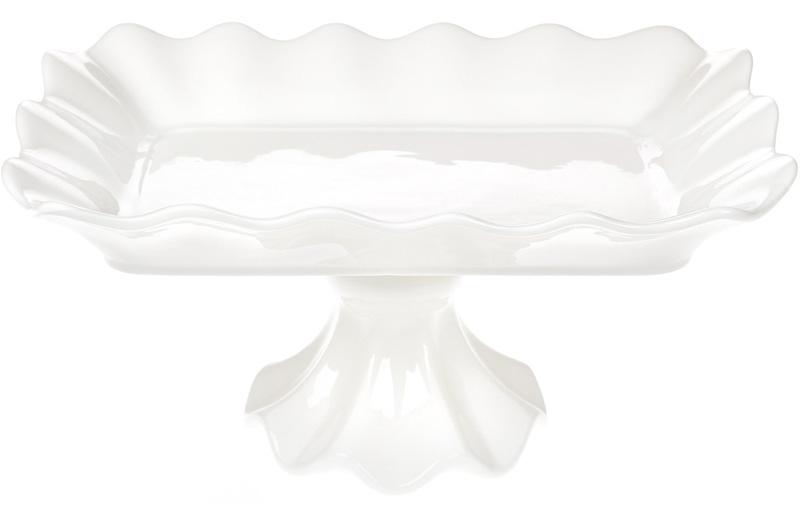 

Фруктовница White City Гофре прямоугольная 30.5см, белый фарфор Bona BD-988-193