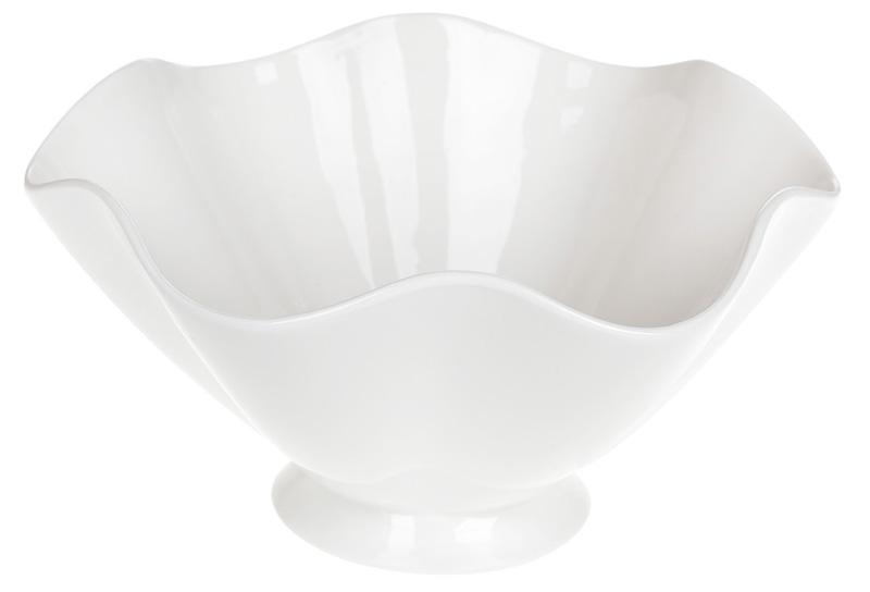 

Набор 5 фарфоровых салатников White City Волна 1.4л 23см, белый фарфор Bona BD-988-217