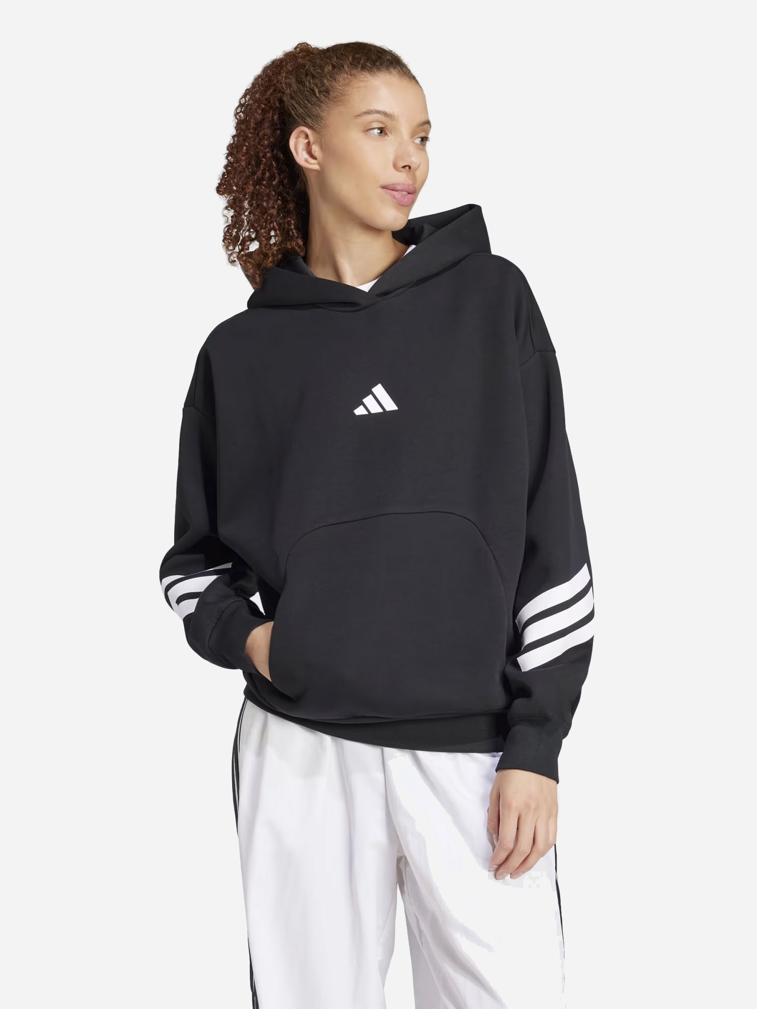 Акція на Худі жіноче Adidas W Fi 3S Oh Hd JC5426 S Black від Rozetka