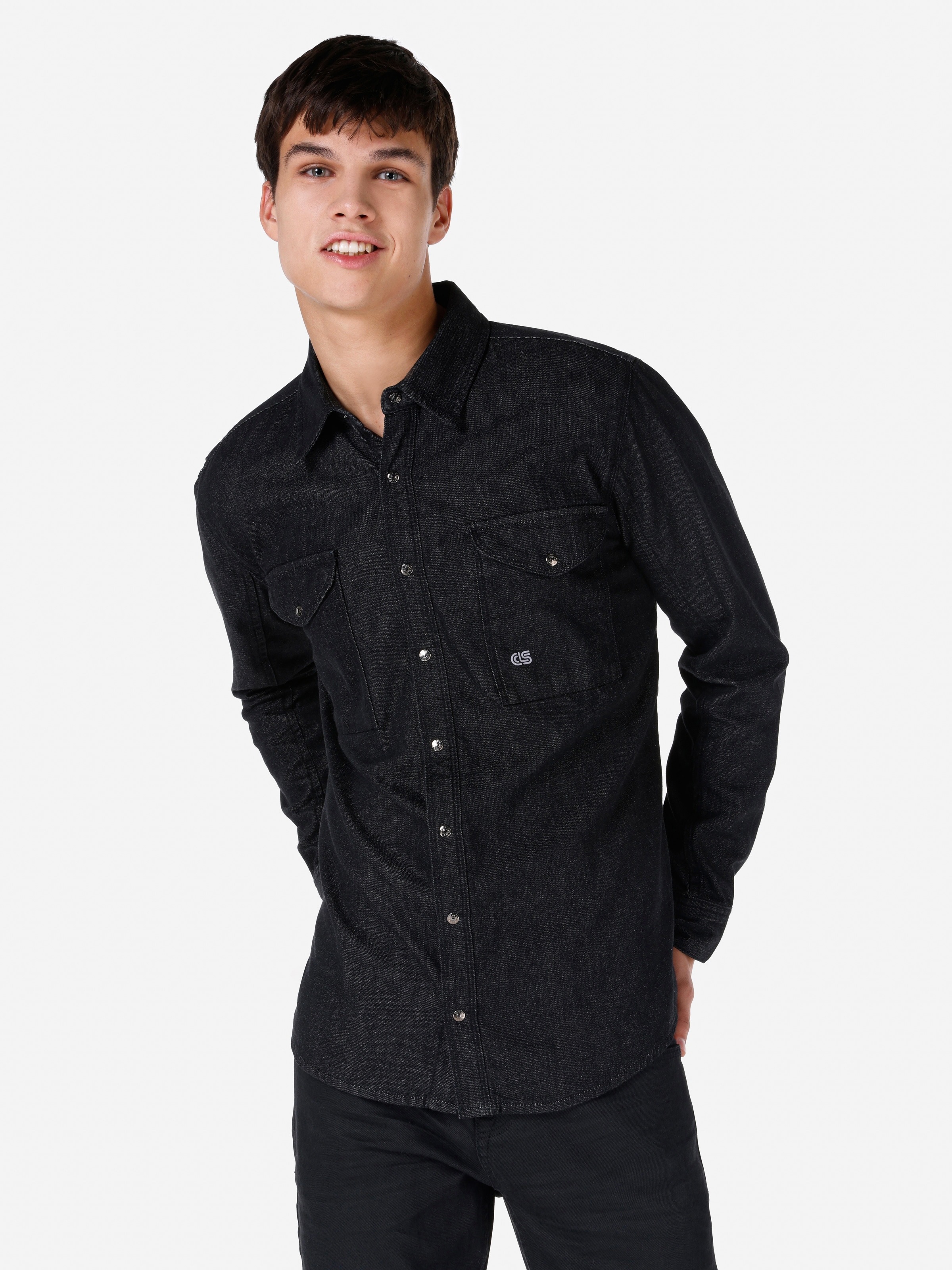 Акція на Сорочка джинсова чоловіча Colin's 021 Joel CL1067506DN03249 XL Rick Wash від Rozetka