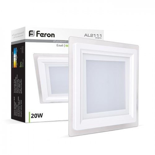 

Светодиодный светильник Feron AL2111 20W белый 5000K