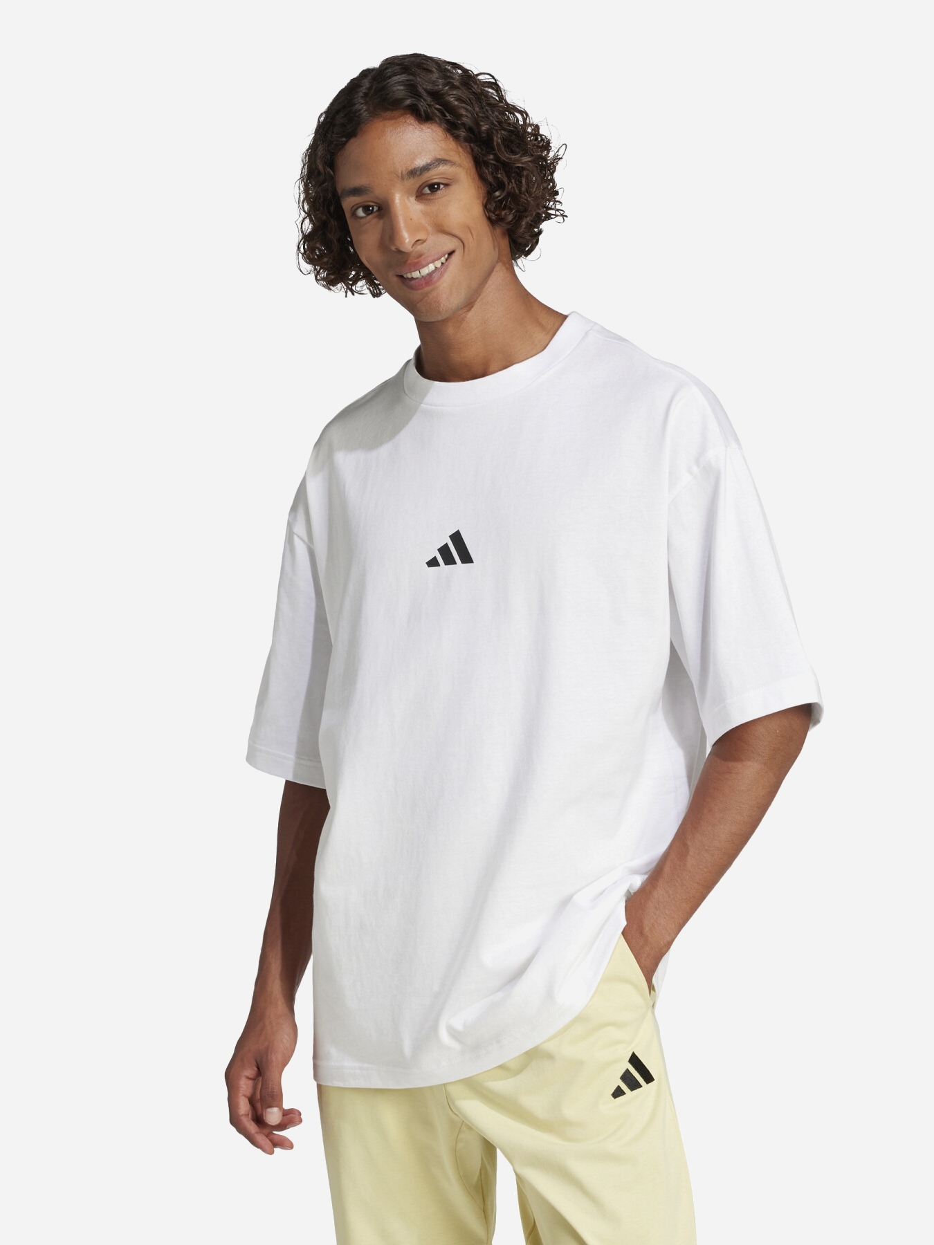 Акція на Футболка бавовняна довга чоловіча Adidas Not Sports Specific M Fi Sl T JC5339 2XL White від Rozetka