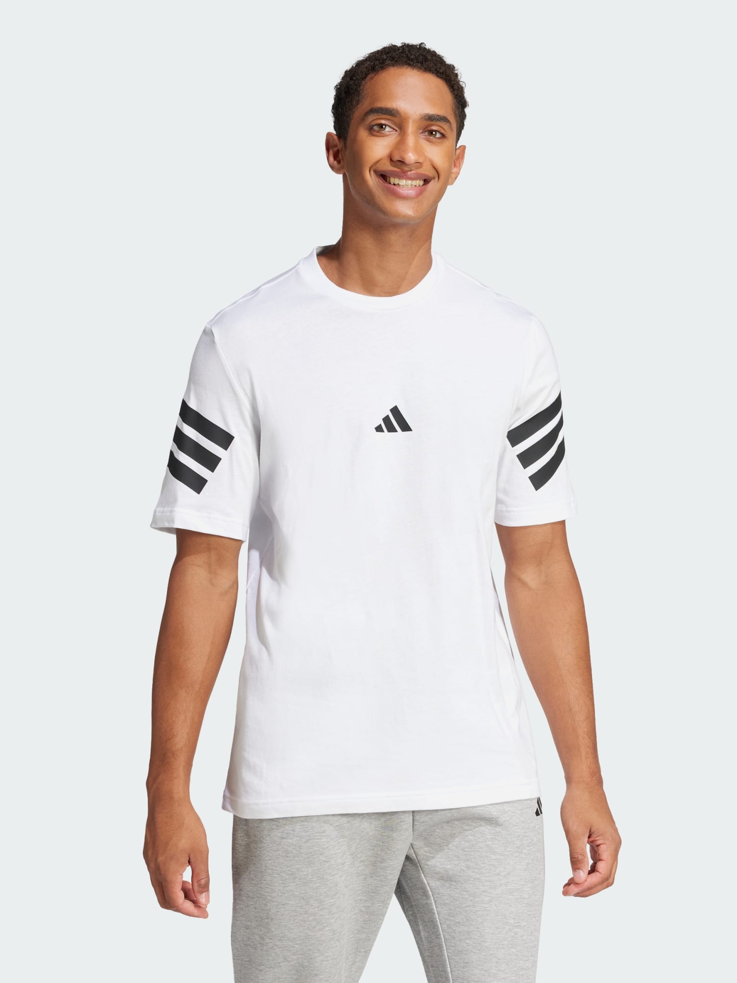 Акція на Футболка бавовняна довга чоловіча Adidas Not Sports Specific M Fi 3S Reg T JD4880 S White від Rozetka