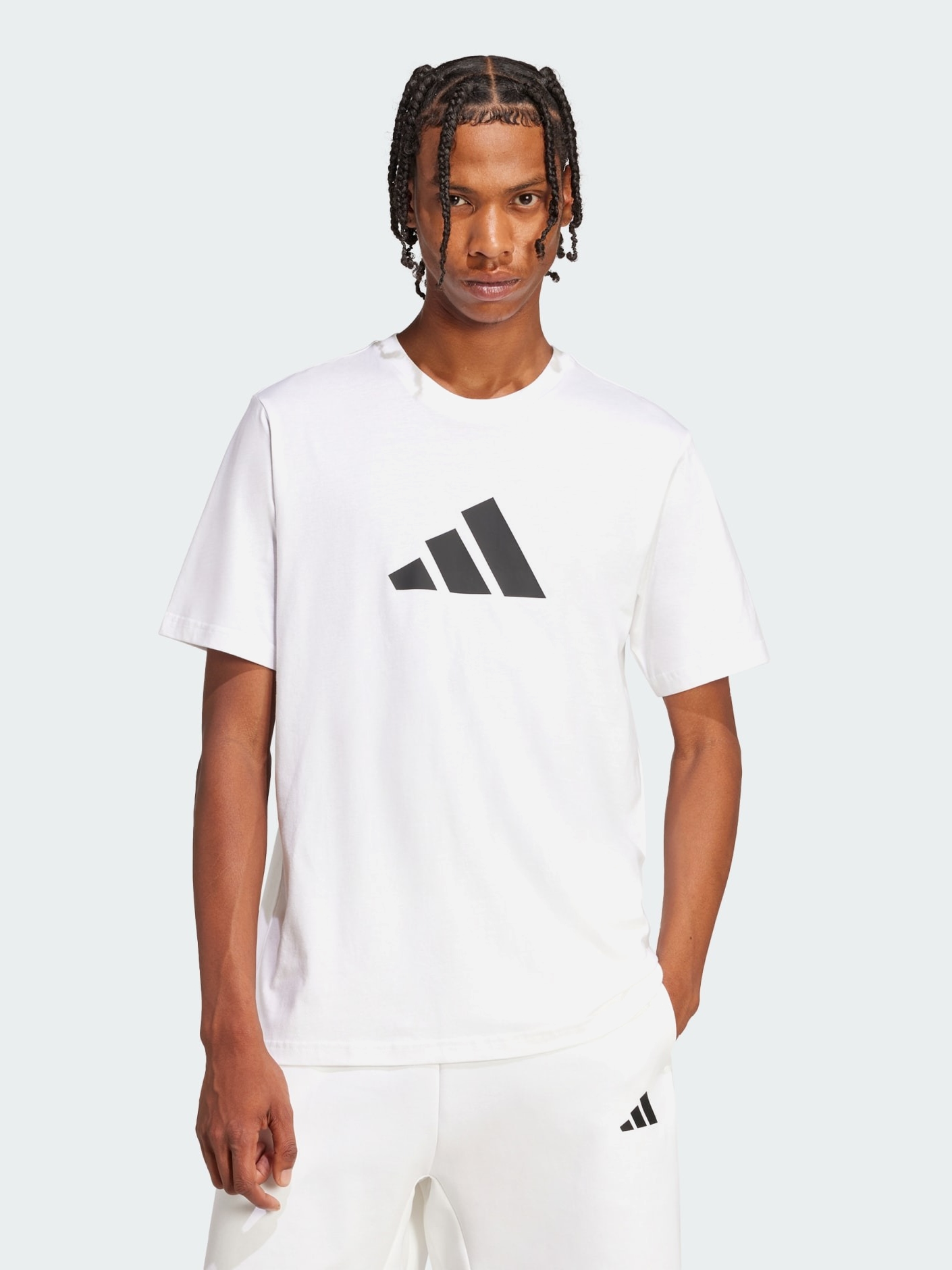 Акція на Футболка бавовняна довга чоловіча Adidas Not Sports Specific M Fi 3Bar Tee JD4913 XL White від Rozetka