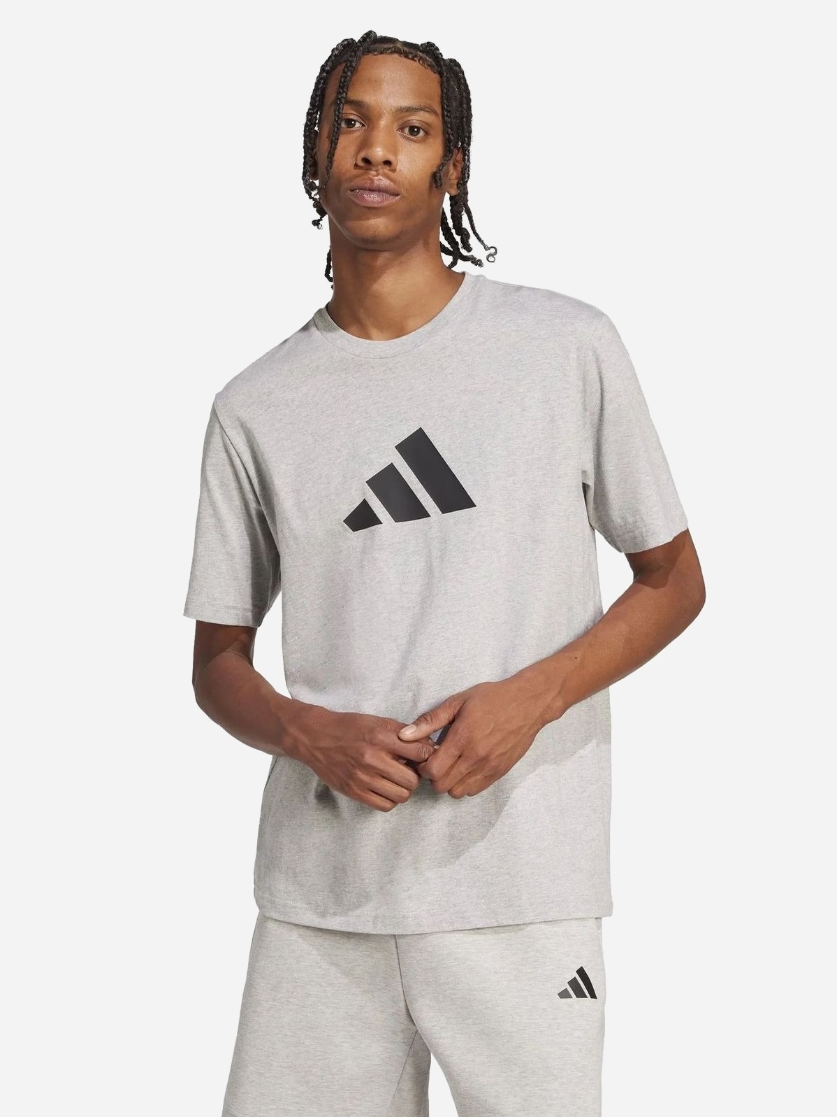 Акція на Футболка бавовняна довга чоловіча Adidas Not Sports Specific M Fi 3Bar Tee JD4914 L Mgreyh від Rozetka