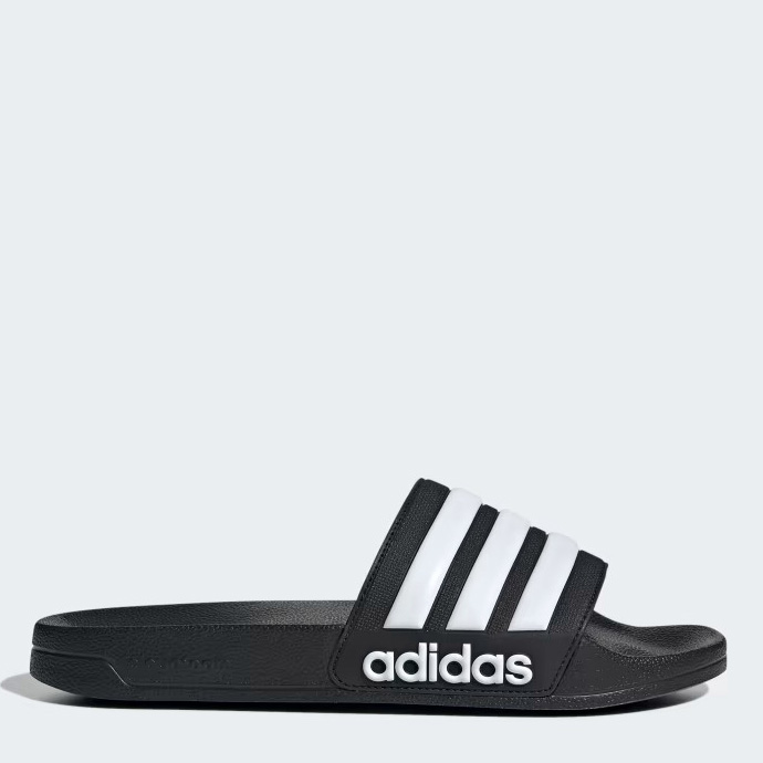 Акція на Чоловічі шльопанці для пляжу Adidas Adilette Shower GZ5922 40.5 (7UK) 25.5 см Cblack/Ftwwht/Cblack від Rozetka