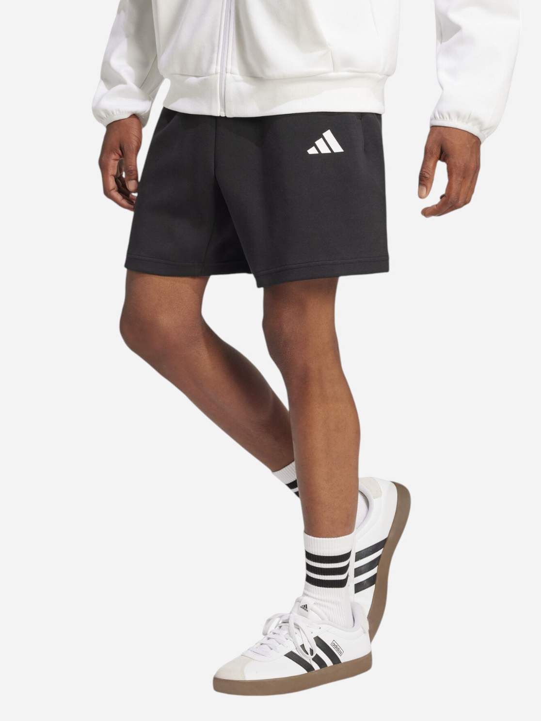 Акція на Шорти бавовняні короткі чоловічі Adidas M Fi Sl Short JD4956 2XL Black від Rozetka