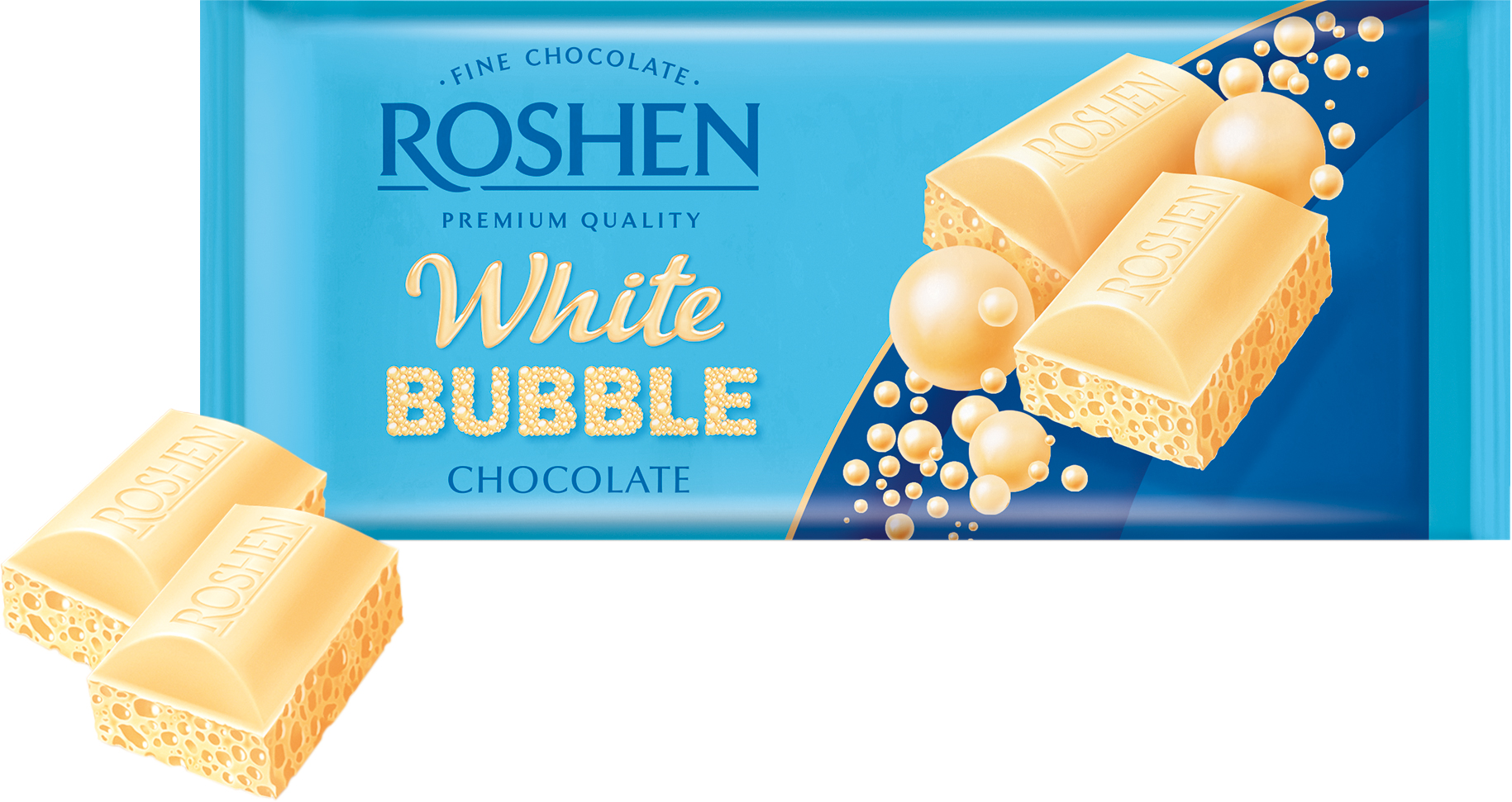 Шоколад Roshen Белый пористый 80 г (4823077626364) – купить в Украине ...
