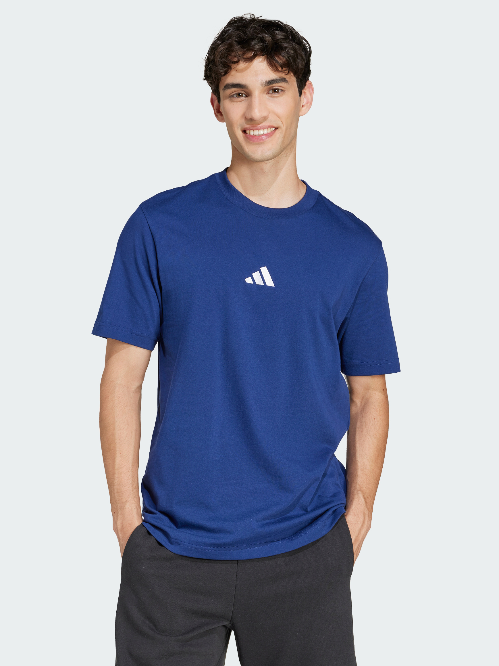 Футболка бавовняна довга чоловіча Adidas M Sl Sj T JF1093 L Dkblue/White від Rozetka на платформі USKIDKA Акція на Футболка бавовняна довга чоловіча Adidas M Sl Sj T JF1093 L Dkblue/White від Rozetka