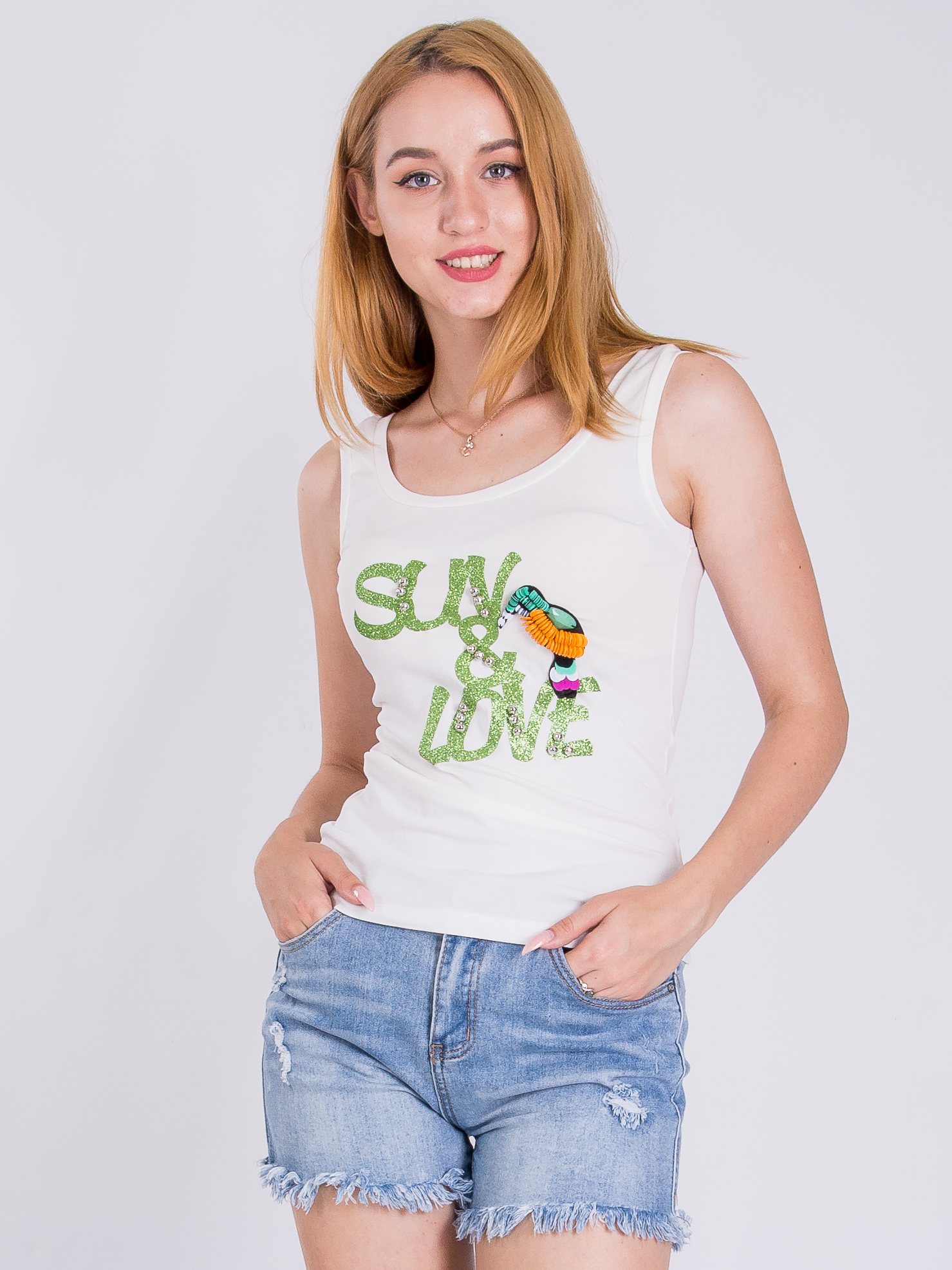 

Майка Sarah Chole 11322  Белый, Майка Sarah Chole 11322 XS Белый