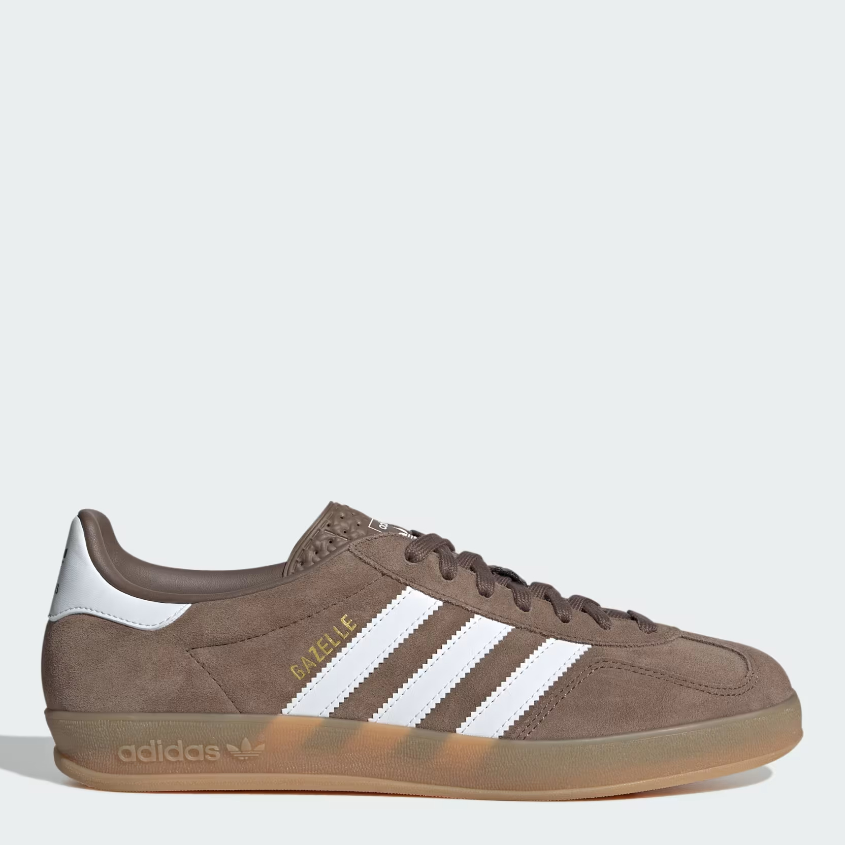 Акція на Чоловічі кеди низькі Adidas Gazelle Indoor JQ0175 40.5 (7UK) 25.5 см Earstr/Ftwwht/Goldmt від Rozetka