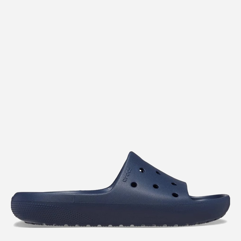 Акція на Жіночі шльопанці для пляжу Crocs Classic Slide v2 209401-410 39-40 (M7/W9) 25 см Navy (410) від Rozetka