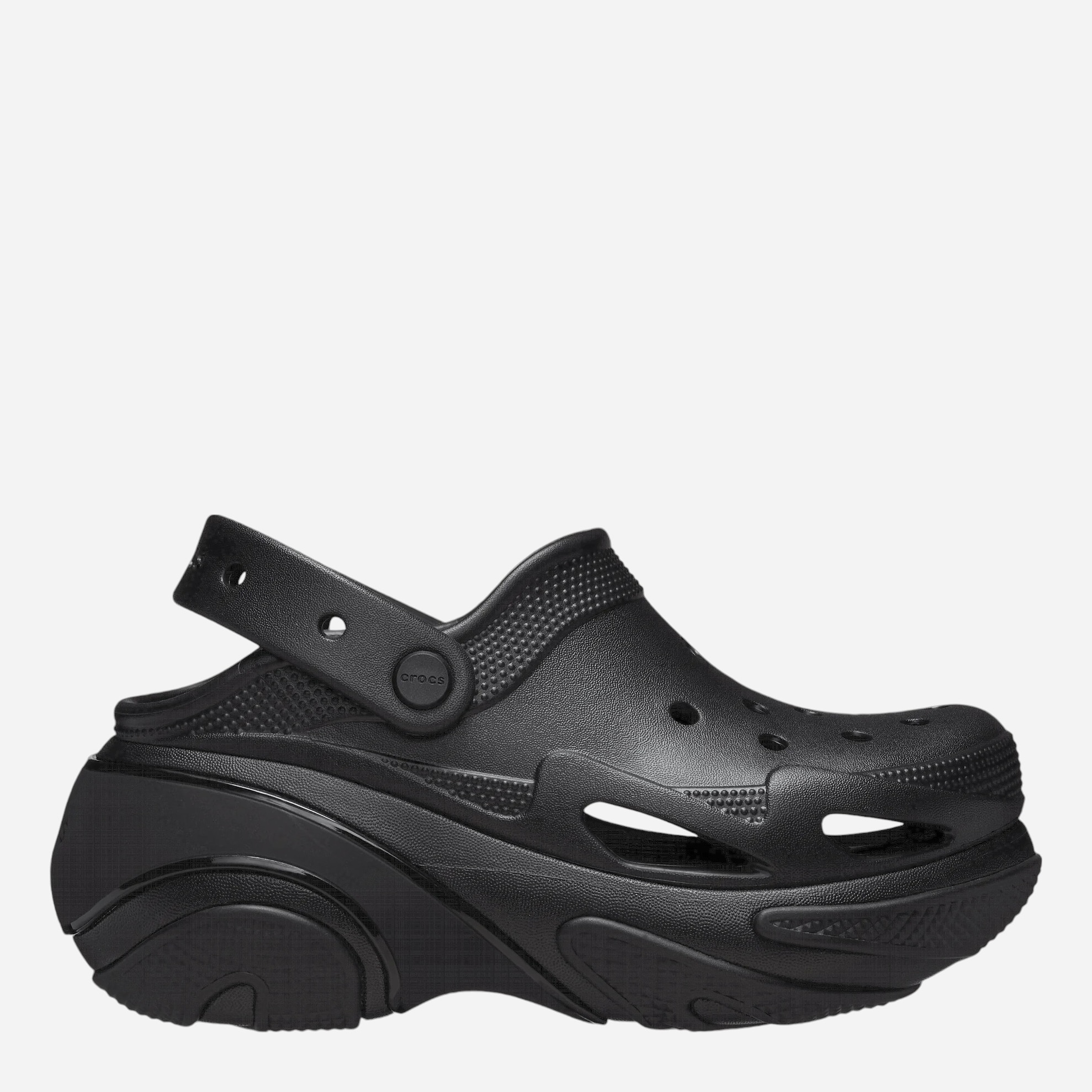 Акція на Жіночі крокси Crocs Bubble Crush Clog 210061-0WC 39-40 (M7/W9) 25 см Чорні від Rozetka