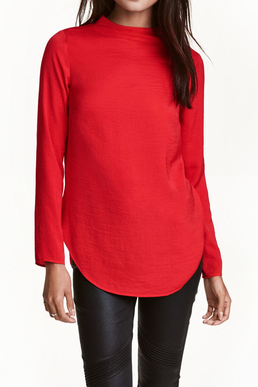 

Блуза H&M Ж1028853 цвет красный S