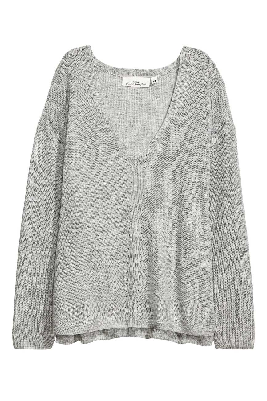 

Свитер H&M Ж1045434 цвет серый L