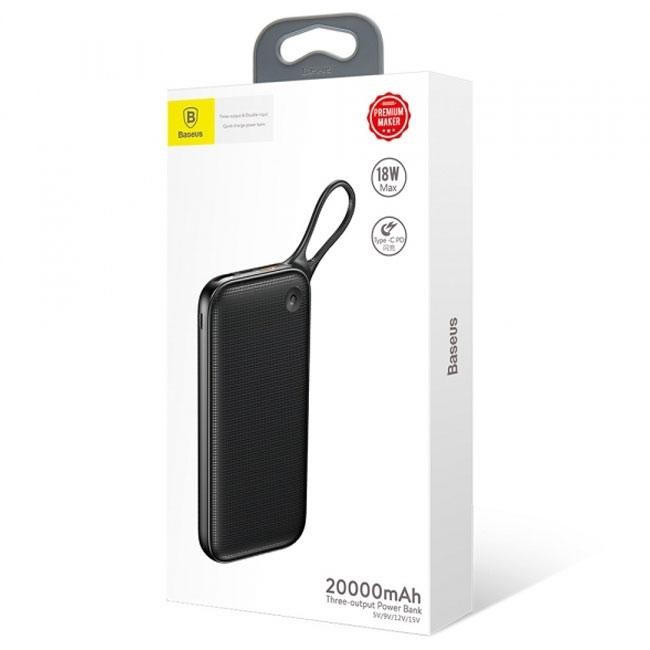 

Power Bank BASEUS Powerful Type-C PD+QC3.0 Quick Charge 20000 mAh Black