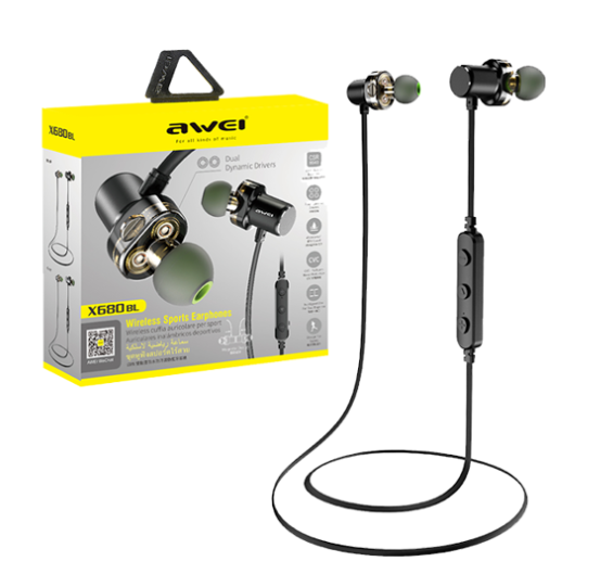

Bluetooth наушники Awei X680BL Black