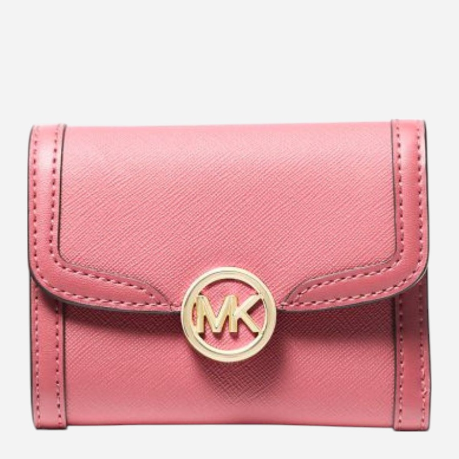 Акція на Гаманець жіночий зі штучної шкіри для карток Michael Kors 346645925 Рожевий від Rozetka