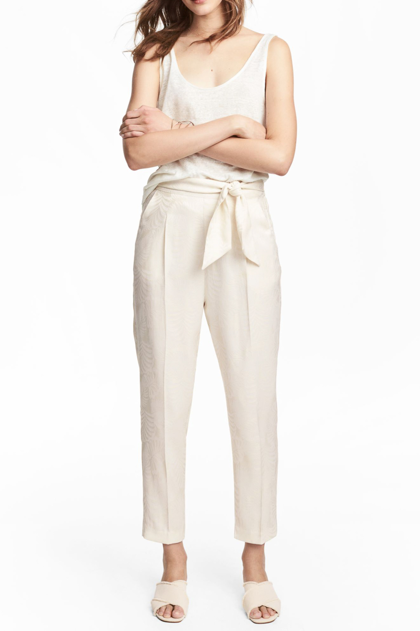 

Брюки H&M Ж1028640 цвет белый XL