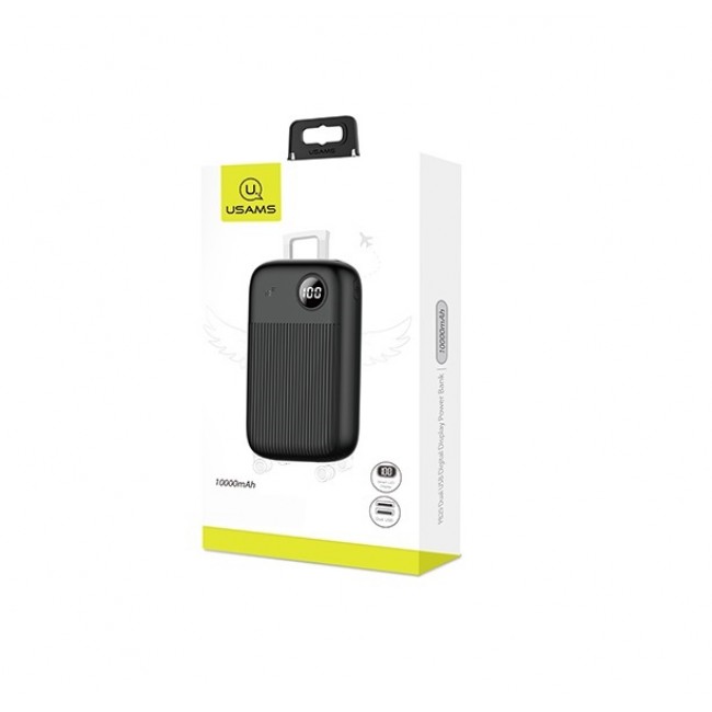 

Power Bank Usams US-CD98 PB35 (QC3.0+PD) Digital Display 10000mAh Black