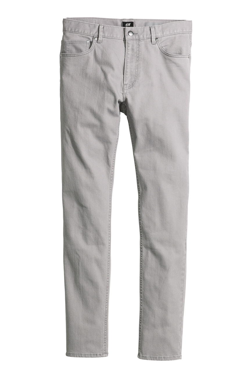 

Брюки H&M М0102023 цвет серый 30