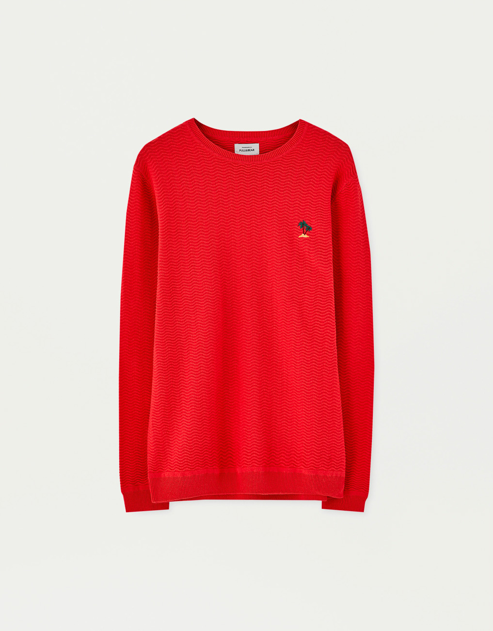 

Свитер PULL & BEAR М0102332 (5558/506/600) цвет красный L