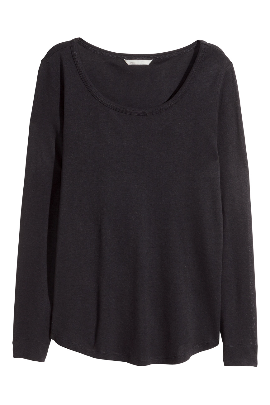 

Лонгслив H&M Ж1045610 цвет черный, Лонгслив H&M Ж1045610 цвет черный S
