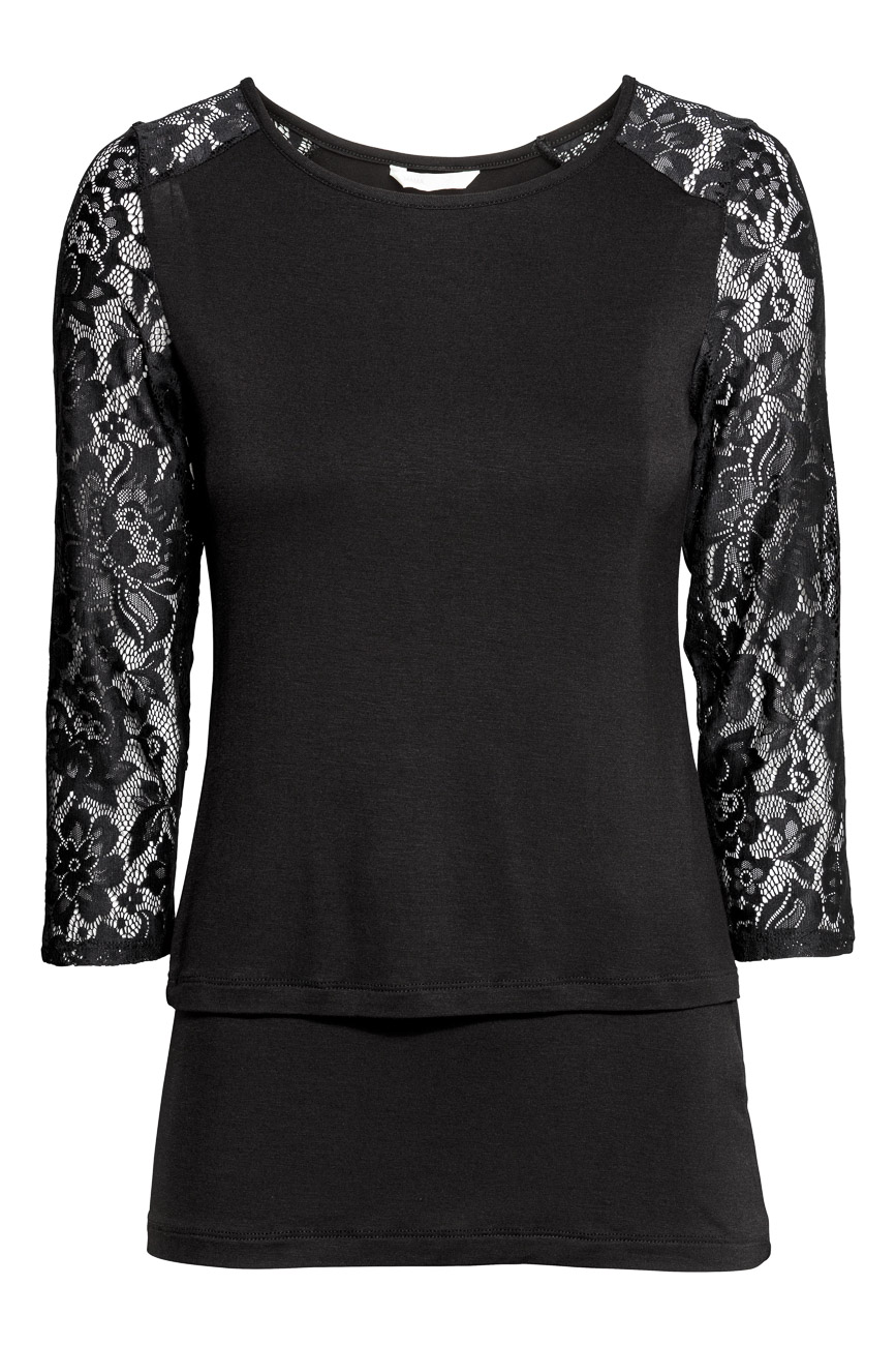 

Блуза H&M Ж1019439 цвет черный M