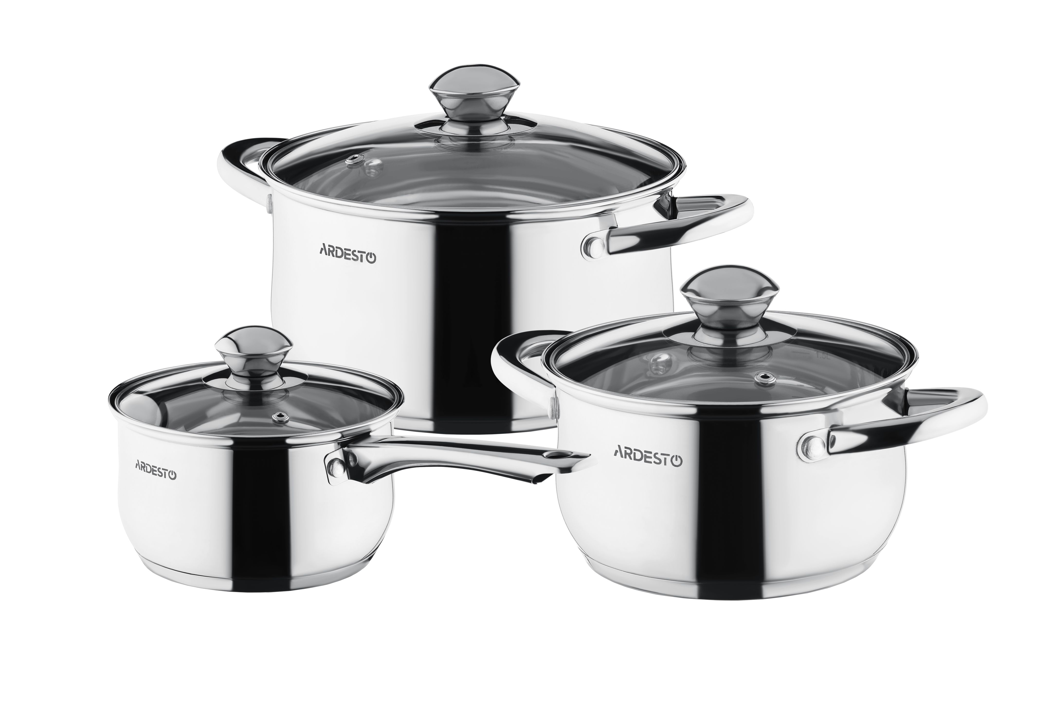 

Набір посуду Ardesto Gemini Gourmet 6 предметов Нержавіюча сталь