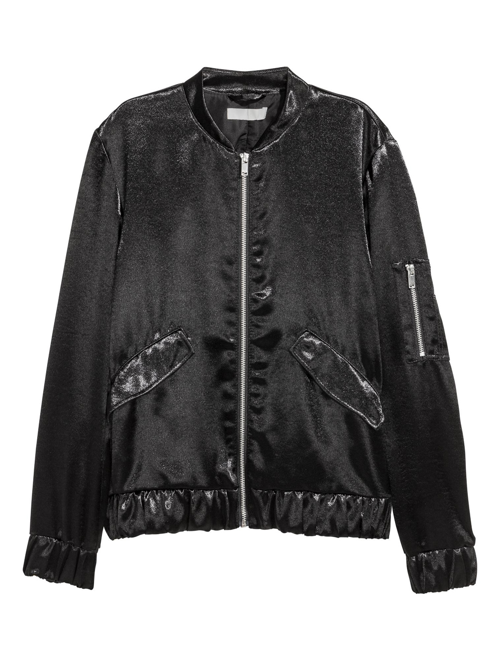 

Бомбер H&M Ж1050891 цвет черный L
