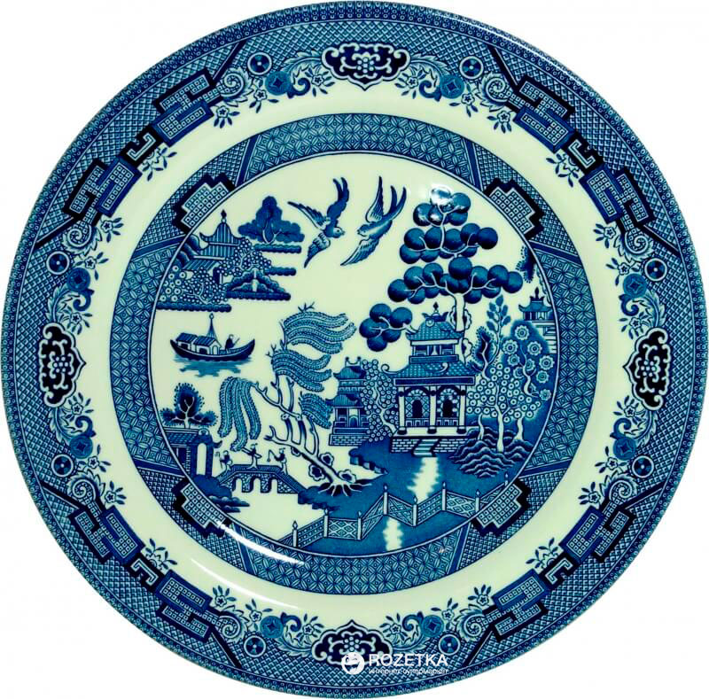 

Тарелка обеденная Churchill Blue Willow круглая 26 см