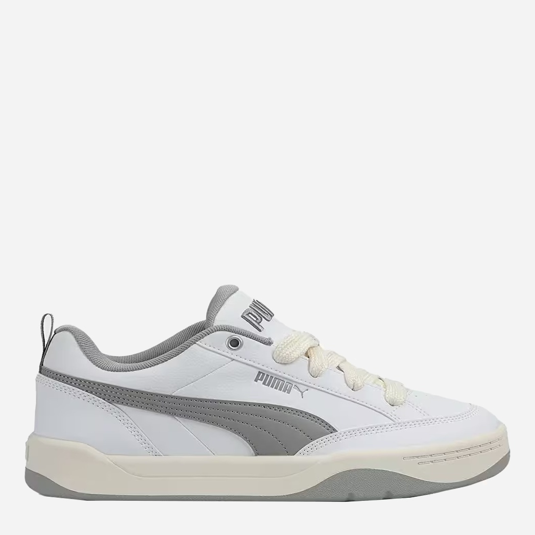 Акція на Чоловічі кеди низькі Puma Park Lifestyle 39508401 44 (9.5UK) 28.5 см Puma White-Smokey Gray-Sugared Almond від Rozetka