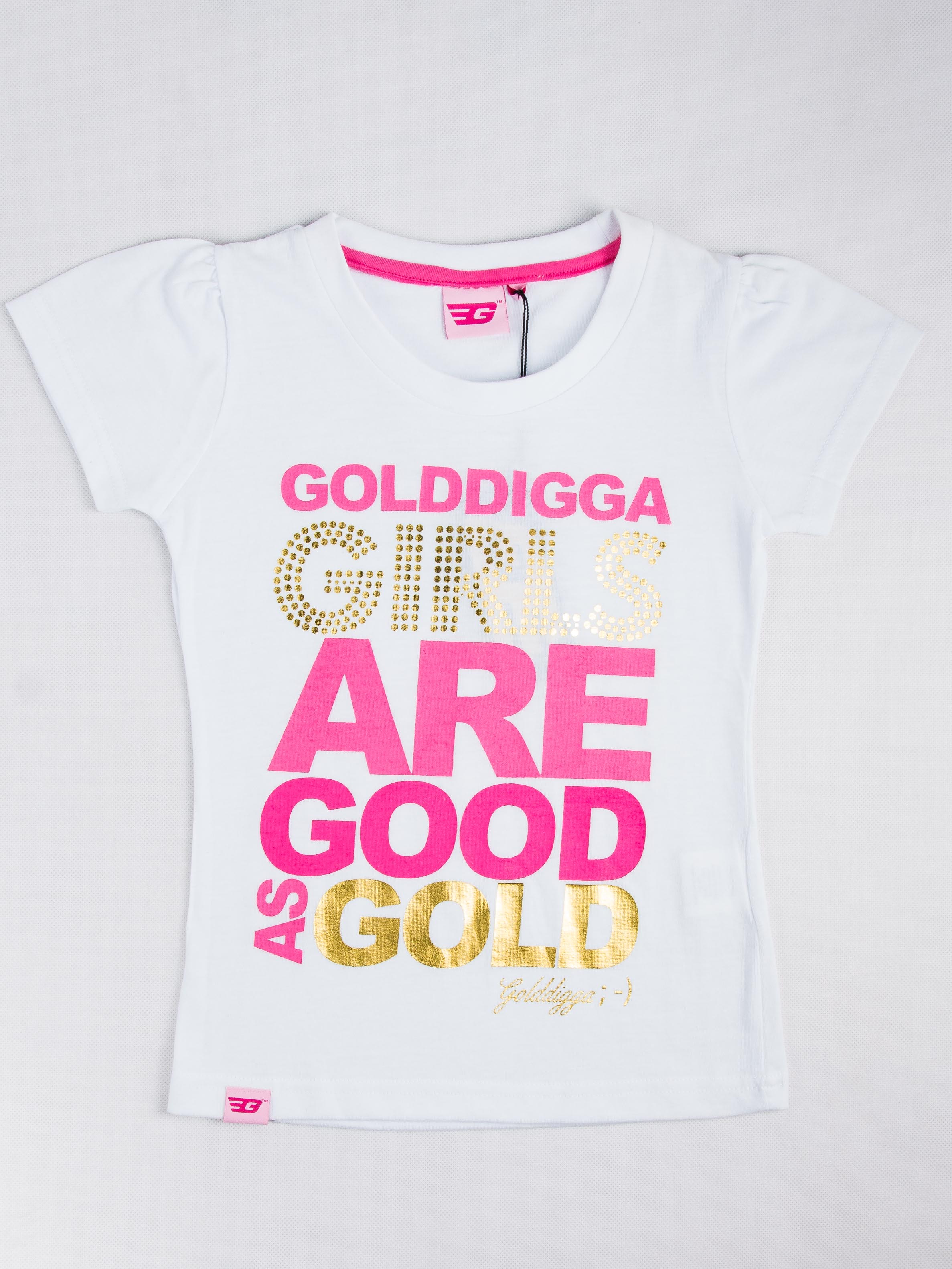 

Футболка с надписью Golddigga VY50516-046 134 cm (17320134cm) Белый