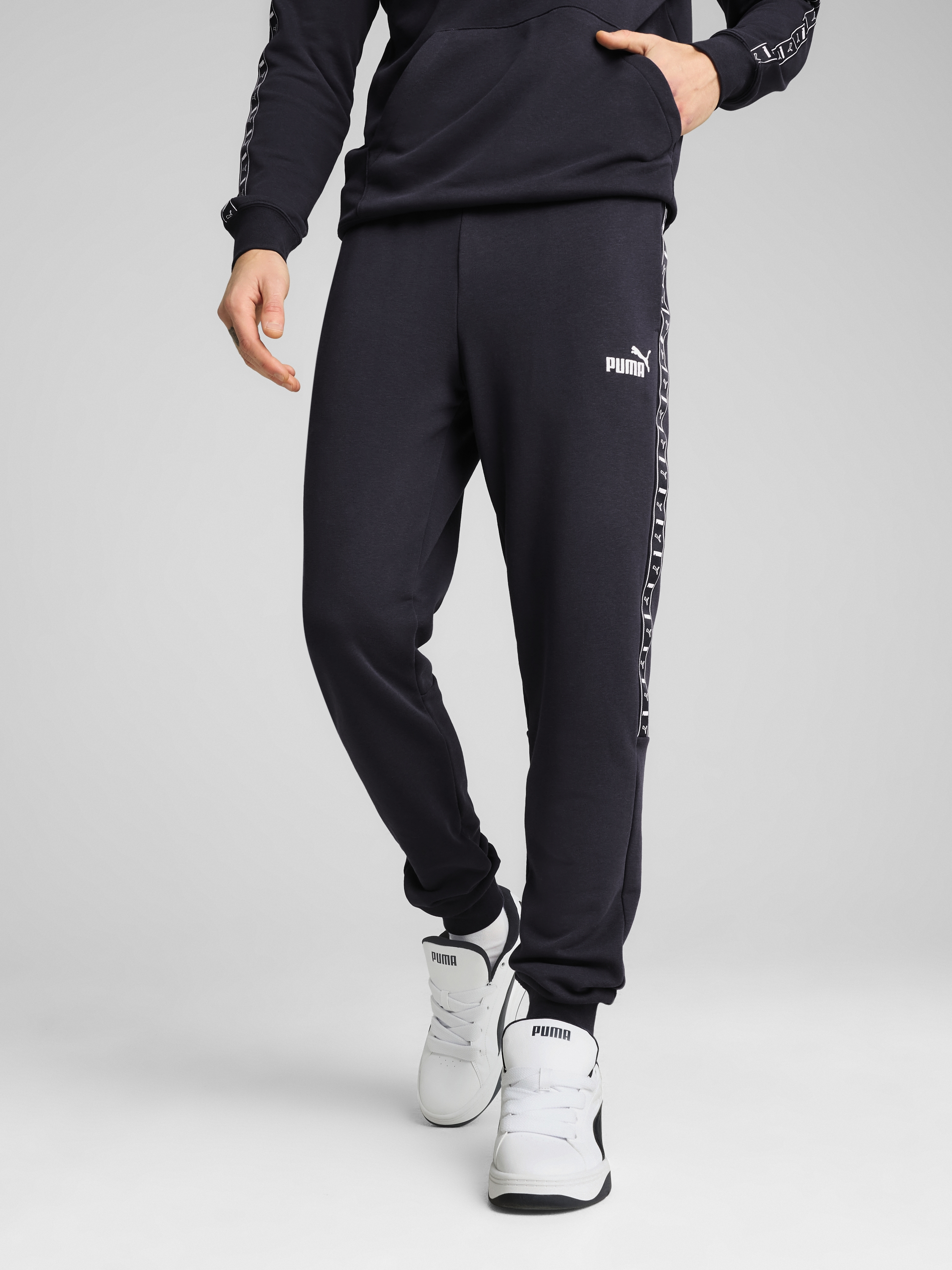 Акція на Спортивні штани чоловічі Puma Ess Tape Sweatpants Tr Cl 68468016 2XL New Navy від Rozetka