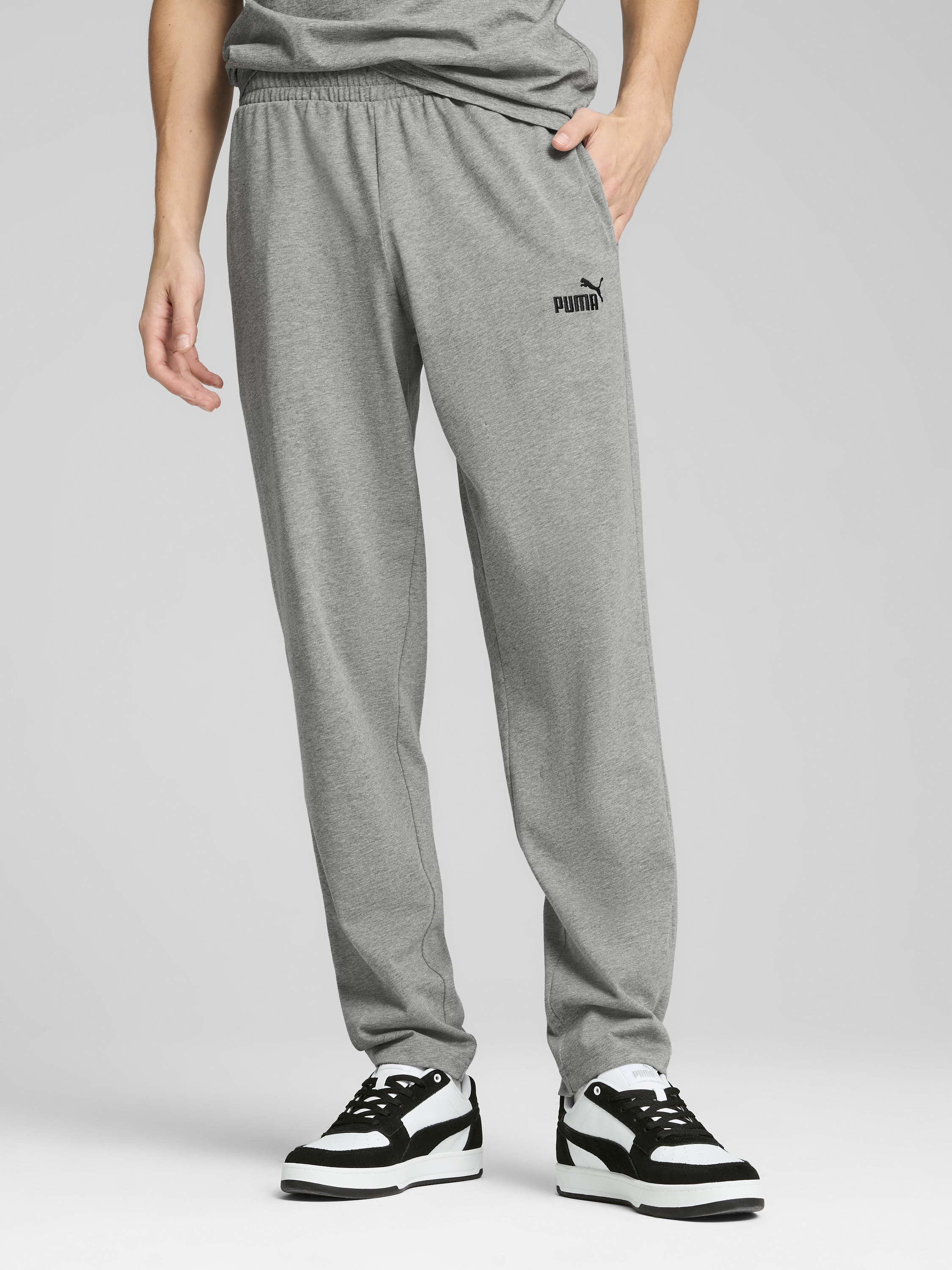 Акція на Спортивні штани чоловічі Puma Ess No. 1 Logo Jersey Pants Op 68262003 S Medium Gray Heather від Rozetka