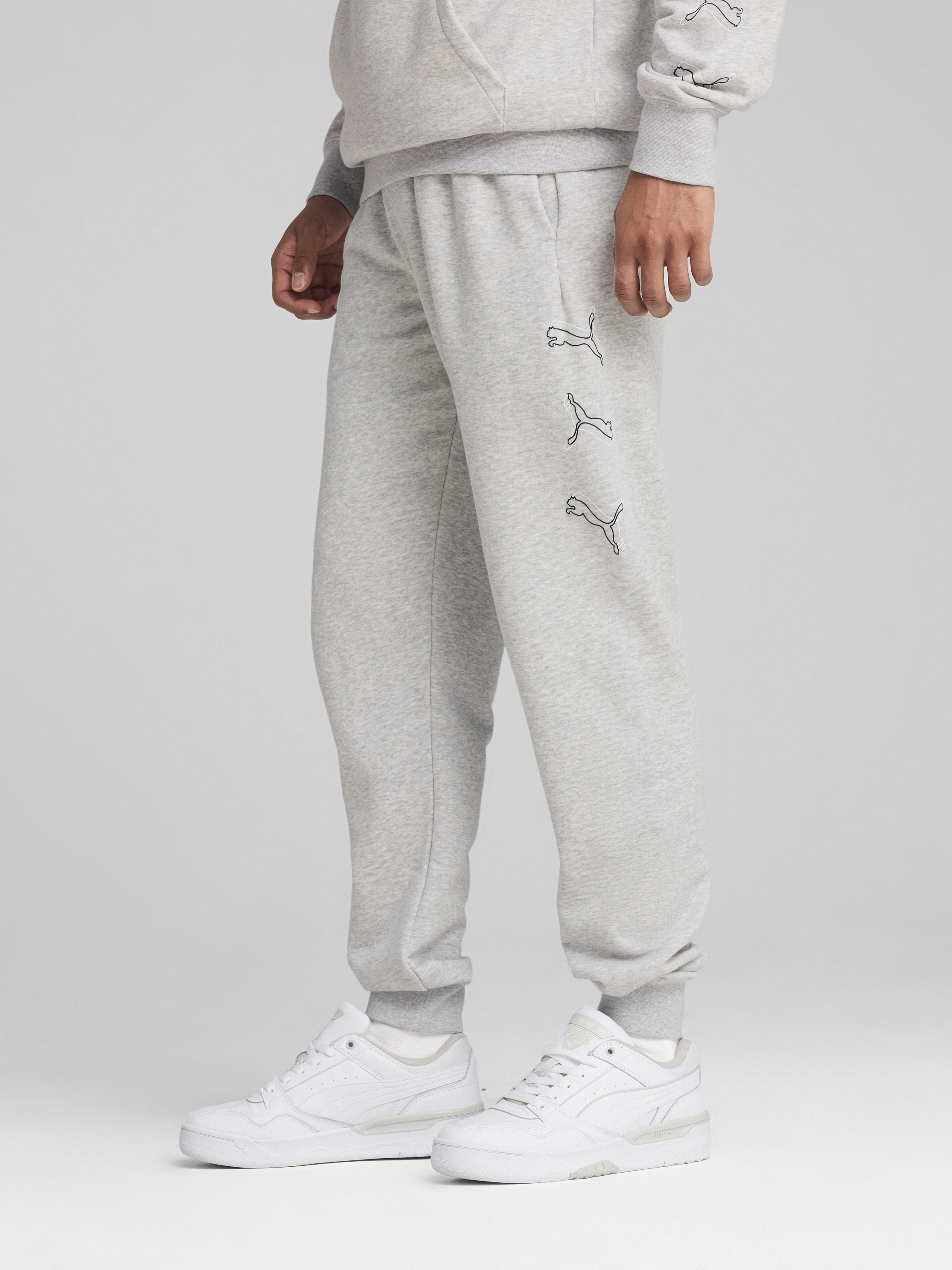 Акція на Спортивні штани чоловічі Puma Ess Logo Lab Execution Sweatpants Tr Cl 68466604 M Light Gray Heather від Rozetka