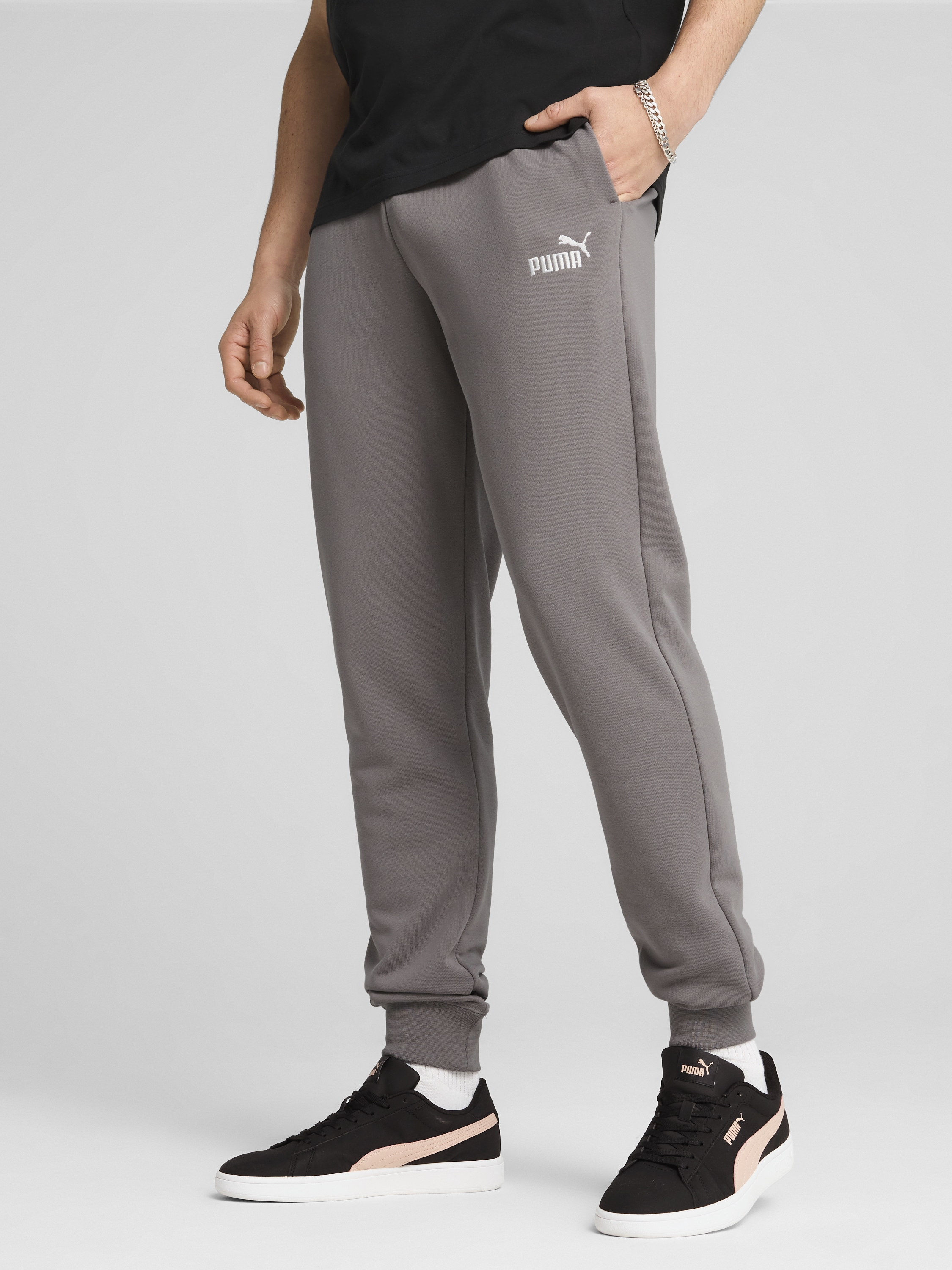 Акція на Спортивні штани чоловічі Puma Ess No. 1 Logo Sweatpants Tr Cl (S) 68260979 3XL Cast Iron від Rozetka