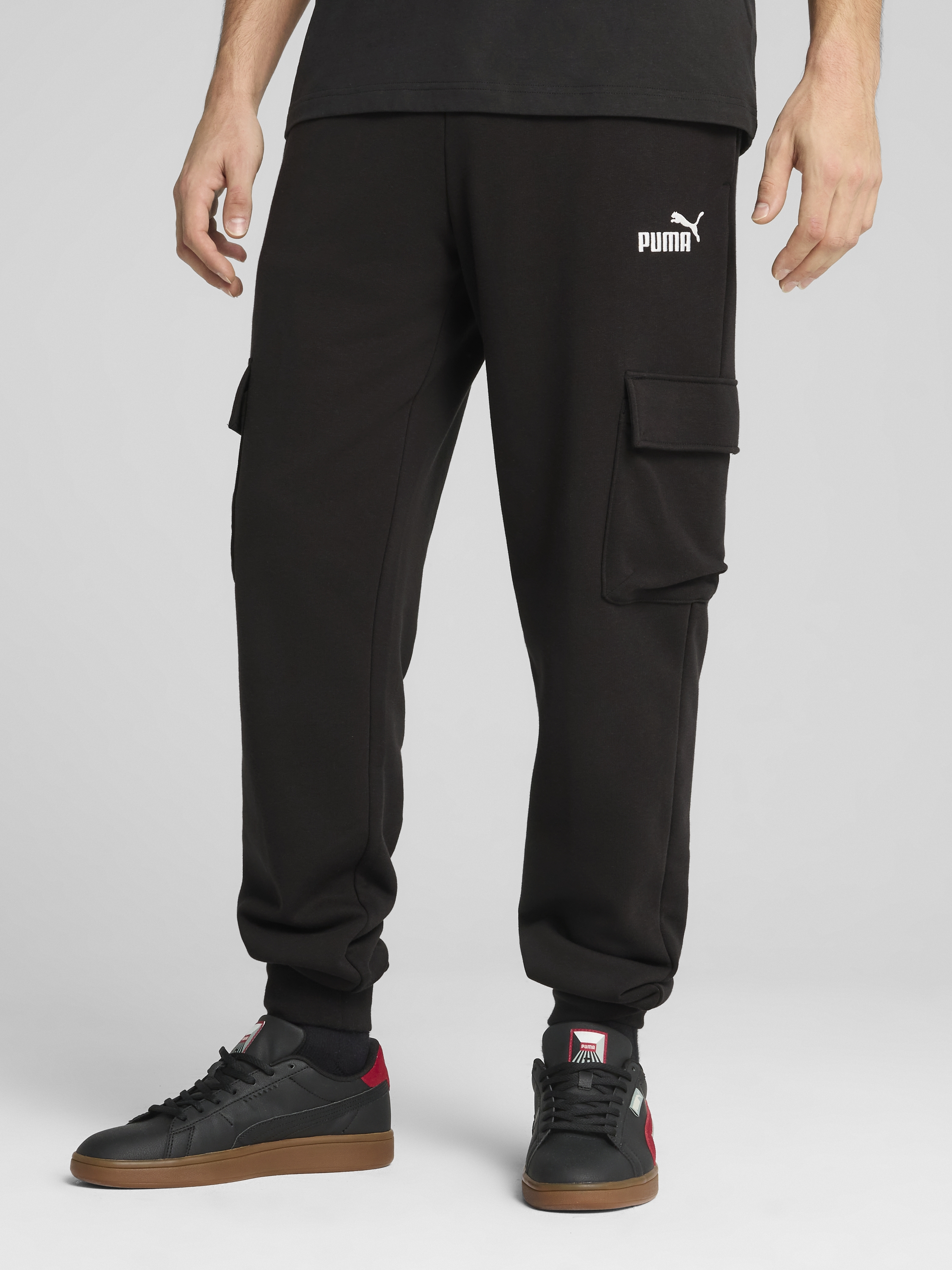 Акція на Спортивні штани чоловічі Puma Ess No. 1 Logo Cargo Pants Tr Cl 68266101 S Black від Rozetka