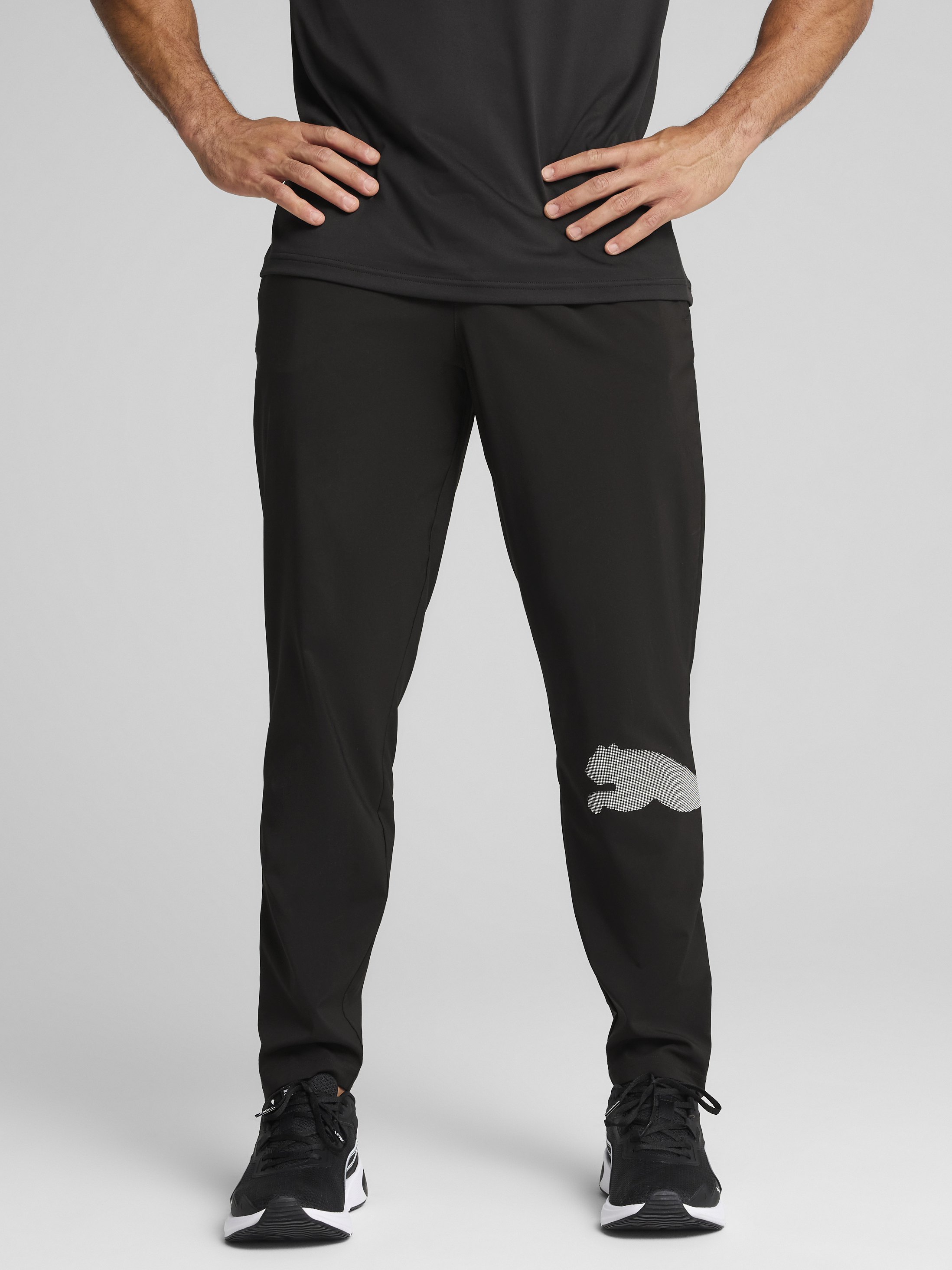 Акція на Спортивні штани чоловічі Puma Tad Big Logo Woven Pant 52672501 XL Black від Rozetka