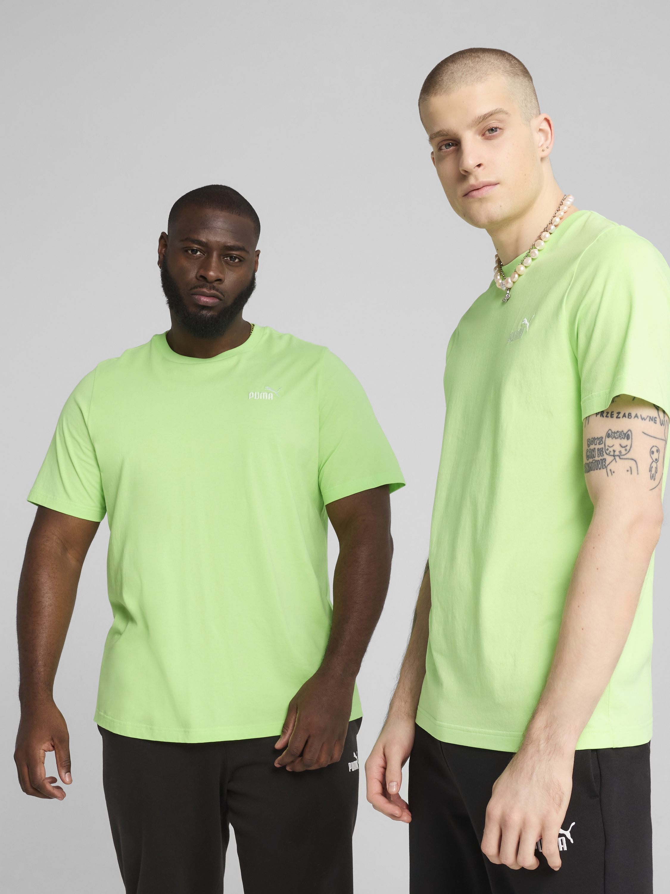 Акція на Футболка бавовняна довга чоловіча Puma Ess Small No. 1 Logo Tee (S) 68253549 S Spring Fern від Rozetka