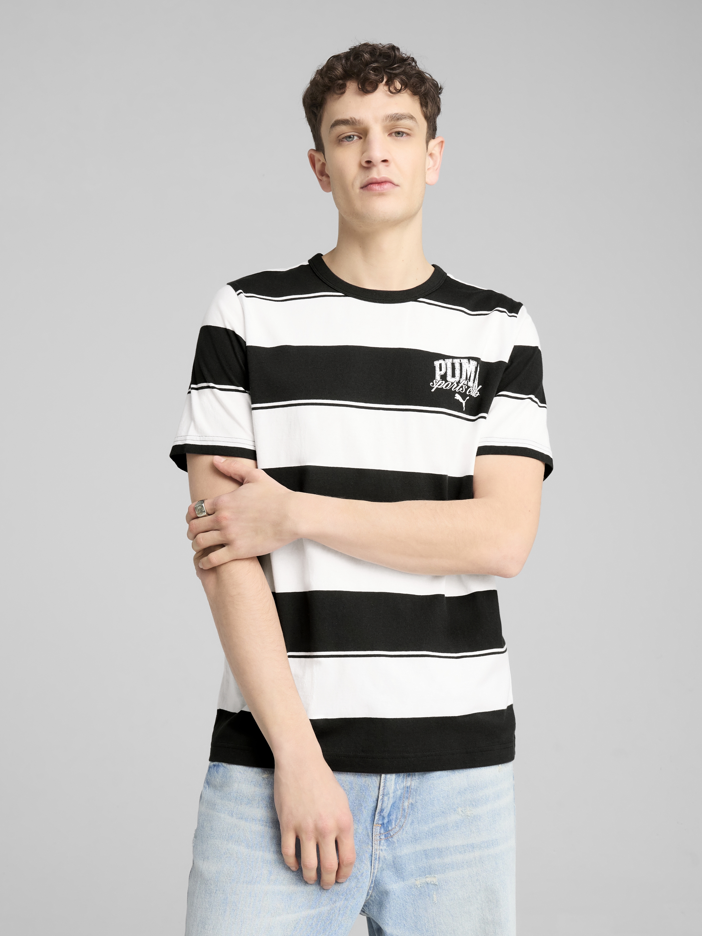 Футболка бавовняна довга чоловіча Puma Class Stripe Aop Tee 68465701 M Black з принтом від Rozetka на платформі USKIDKA Акція на Футболка бавовняна довга чоловіча Puma Class Stripe Aop Tee 68465701 M Black з принтом від Rozetka