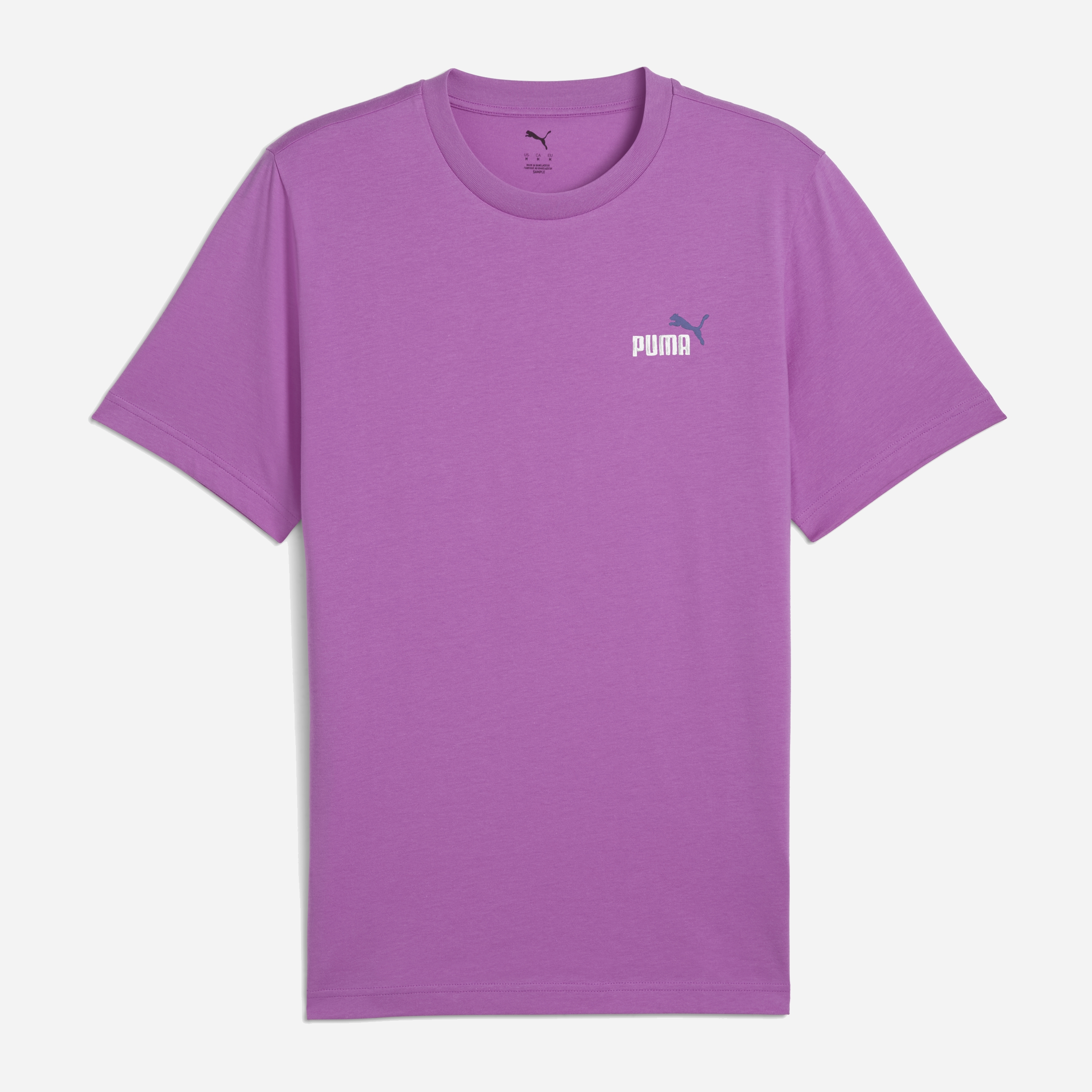 Акція на Футболка бавовняна довга чоловіча Puma Ess 2 Color Small No. 1 Logo Tee 68471789 S Wild Berry від Rozetka