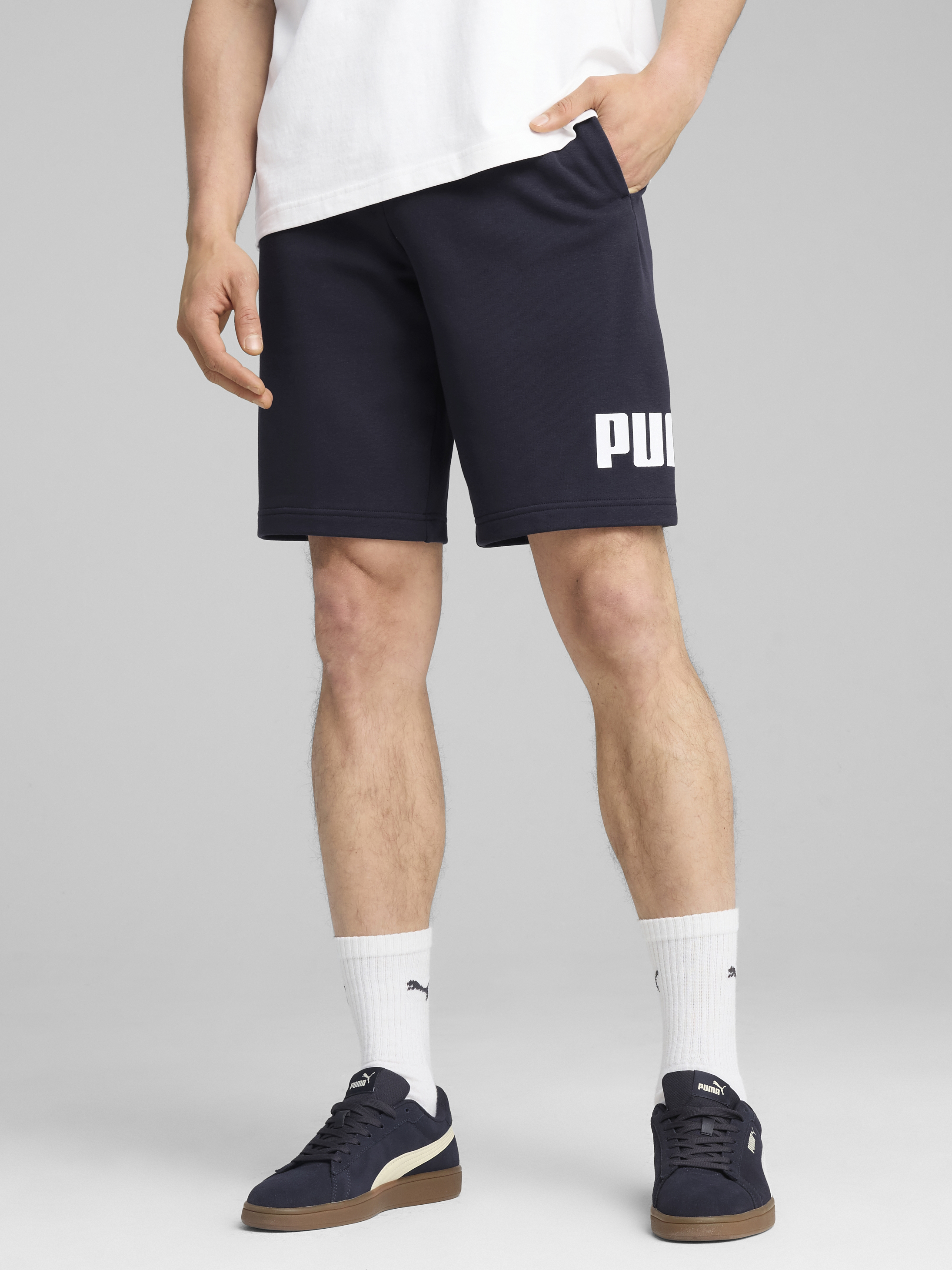 Акція на Шорти короткі чоловічі Puma Ess Big No. 1 Logo Shorts 10» 68259616 M New Navy від Rozetka