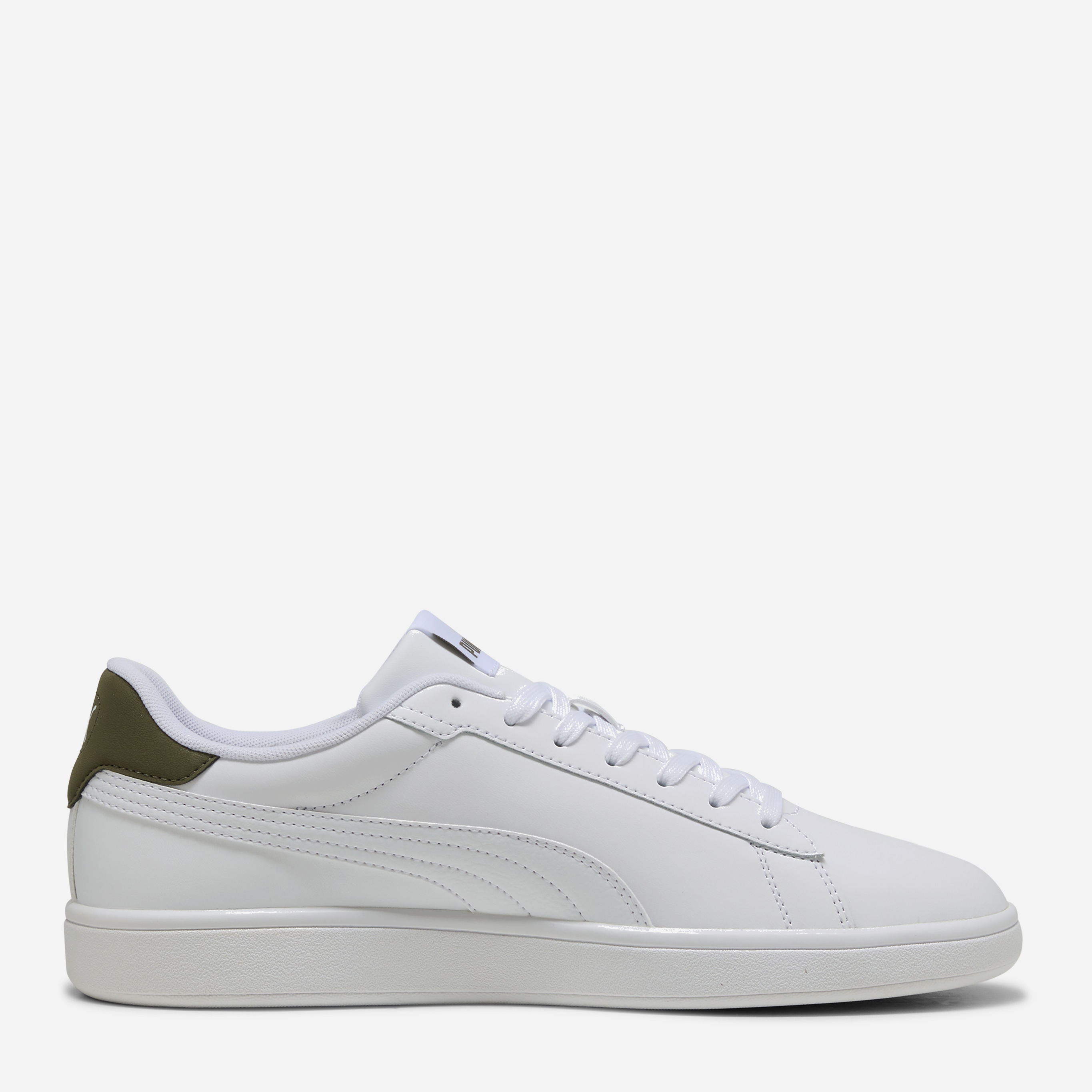 Акція на Жіночі кеди низькі Puma Smash 3.0 L 39098725 39 (6UK) 25 см Puma White-Loden Green від Rozetka