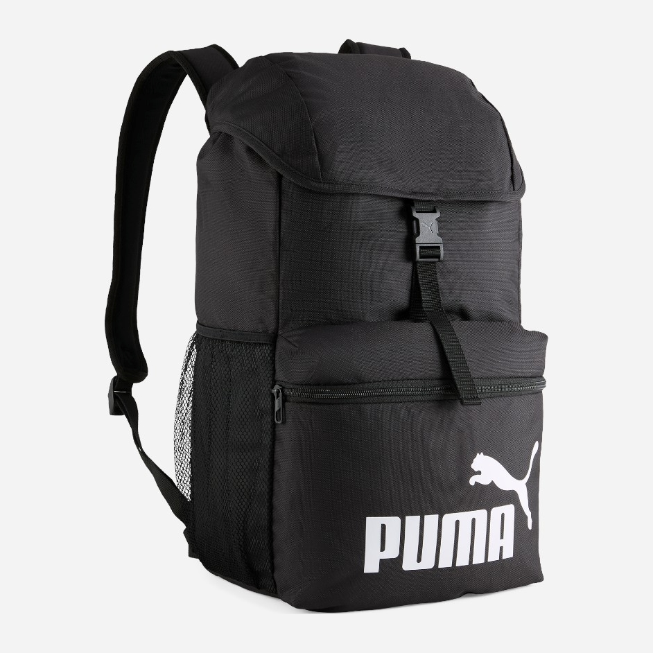 Акція на Рюкзак спортивний тканинний 17 л вміщує формат А4 Puma Phase Hooded Backpack 09080101 Чорний від Rozetka