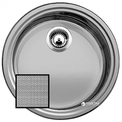 

Кухонная мойка BLANCO RONDOSOL Декор 513308 + сливной гарнитур 212945